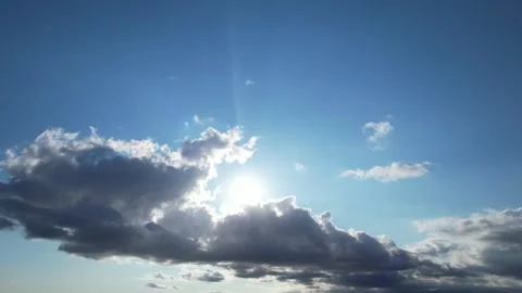 Fast Moving Clouds over England, Time Lapse Clip Stock Footage 246676596