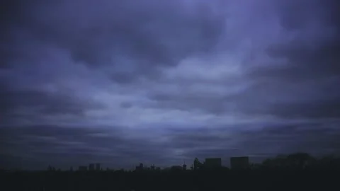 Fast Moving Clouds Over London Time-Lapse 4K Stock Footage 131150894