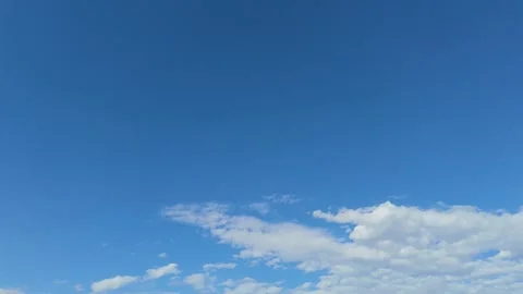Fast Moving Clouds Over Open Sky Timelapse Stock Footage 335085694