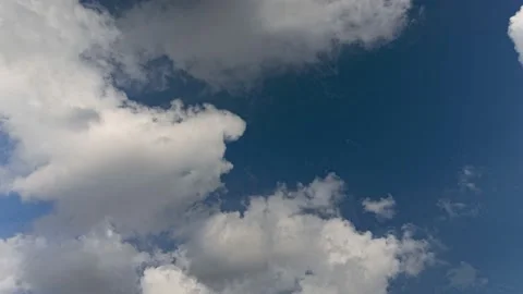 Fast moving clouds in the sky Stock Footage 220739180