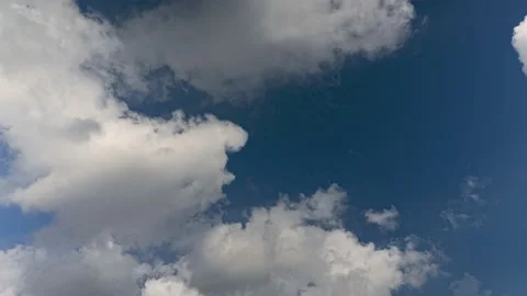 Fast moving clouds in the sky Stock Footage 221261286