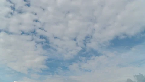 Fast moving clouds in the sky. Timelapse Video stock 155765305