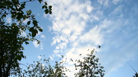 Fast moving clouds in time lapse Stock Footage 85684243