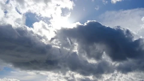 Fast moving clouds - time lapse Stock Footage 230447629