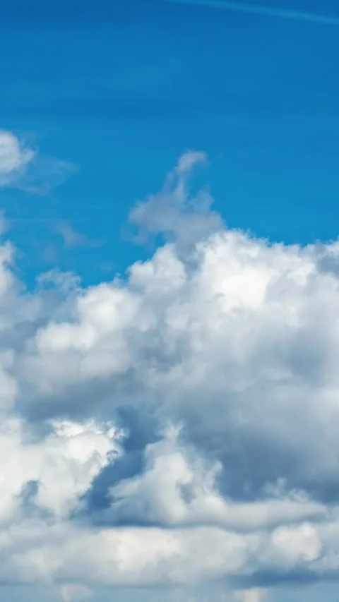 Fast Moving Clouds Time-Lapse, Vertical Background Stock Footage 315365189