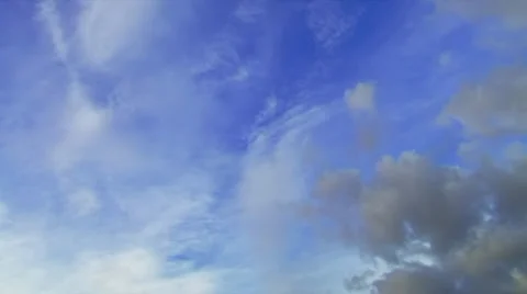 Fast moving clouds timelapse. Stock Footage 35615773