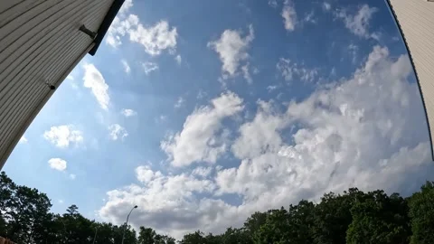 Fast Moving Clouds Timelapse Stock Footage 258914863
