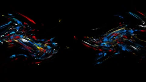 Fast-moving colored lights on a black background. Stock Footage 250668292