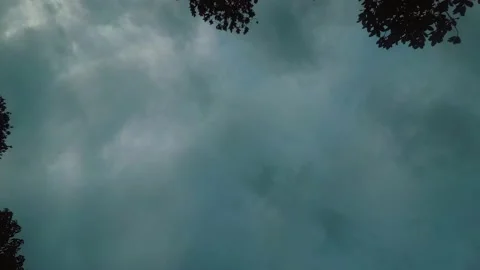 Fast Moving Dark Rain Clouds Timelapse in 4K Stock Footage 141422903