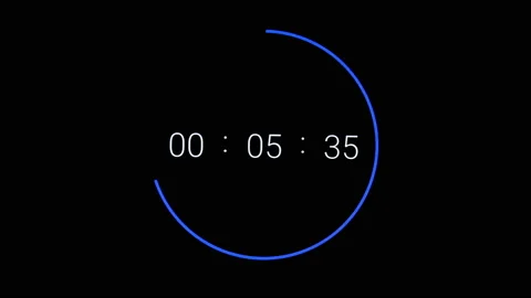 Fast moving digital clock countdown,time flowing speed,clock motion Stock Footage 151556310