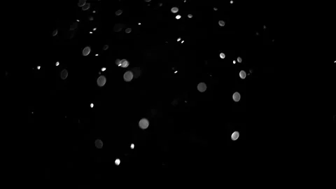 Fast Moving Dust Particles On Black Background. Shimmering Glittering Particl Vidéo 154744453