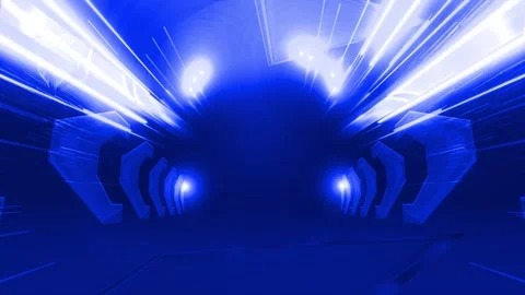 Fast moving elements Abstract tunnel of a speedspectrum background Stock Footage 281138787