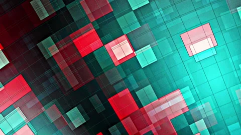Fast moving green red checker grid loop motion Stock Footage 149571980
