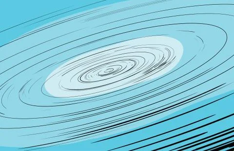 Fast Moving Hurricane Illustration Stock Illustration