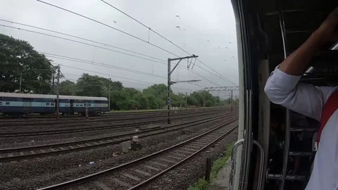 A fast moving local train of the economic capital. Stock Footage 135594320