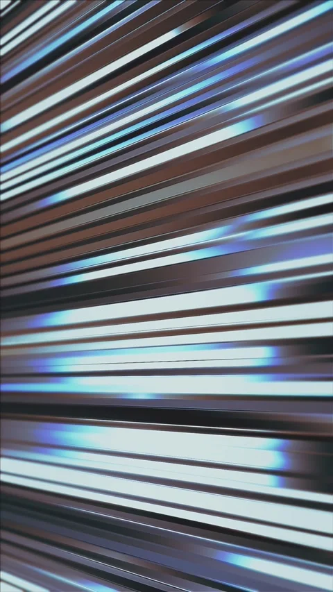 Fast moving metallic horizontal light trails Vídeo Stock 340639042