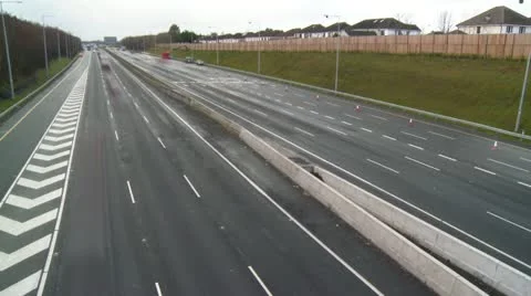 Fast Moving Motorway Traffic Time lapse Stock Footage 10904548