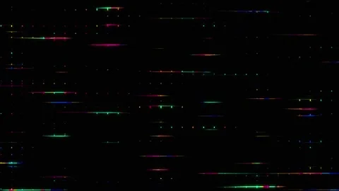 Fast Moving Neon Data Lines with Glitch Effect, Futuristic Digital Animation Vidéo 333130810
