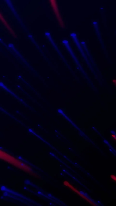Fast Moving Neon Light Particles Explosion and Streaks Looping Background. Stock Footage 318565501