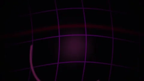 Fast moving Neon Ring Flying over Abstract Purple Synthwave Grid Background Stock-Footage 343697772