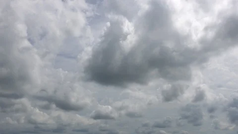 Fast Moving Packed White Clouds 001 Stockbeeldmateriaal 93803280