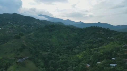 A fast moving panning to the left shot of the hilly mountains Stock Footage 165175788