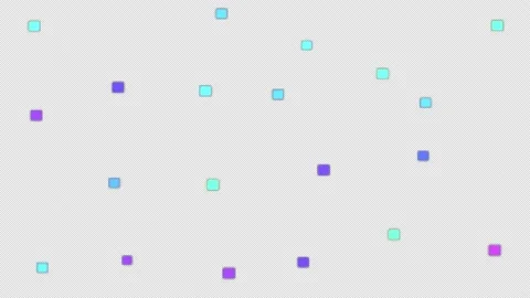 Fast moving pixelated squares animation, on a transparent background Stock Footage 147338566