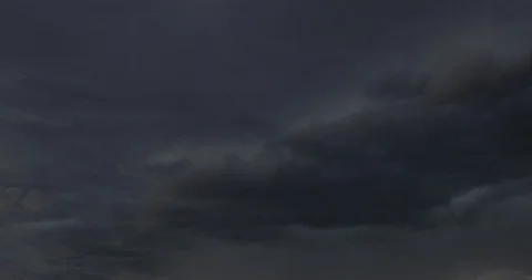 Fast Moving Rainy Dark Clouds Stock Footage 90425709