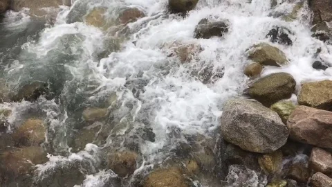 Fast moving river in elevit plateau from rize turkey Video stock 78727117