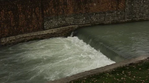 Fast moving river Stock Footage 49512403