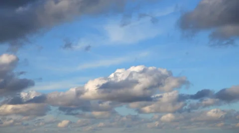 Fast-moving storm clouds background. Time Lapse Stock Footage 29886647