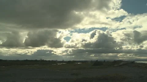Fast moving storm clouds Stock Footage 11895115