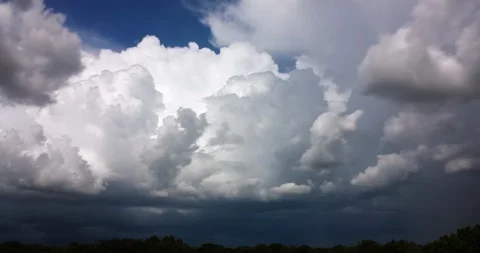 Fast-moving Thunderstorm Time Lapse (2160p 29.97) Stock Footage 94689179