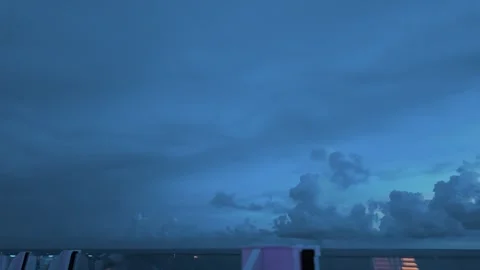 Fast Moving Timelapse of Cruise Ship Approaching Port Harbor at First Light Stock Footage 345831103