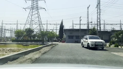 Fast moving traffic on motor way M2 in Islamabad, Pakistan on May 20, 2025. Stock Footage 310413552