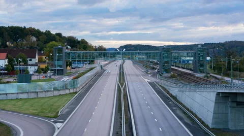 Fast moving traffic Timelapse. 4K Vídeos de archivo 68442242