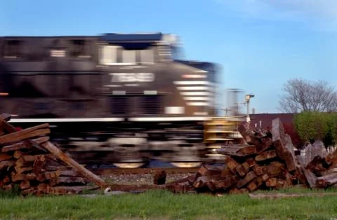 Fast Moving Train Stock Photos