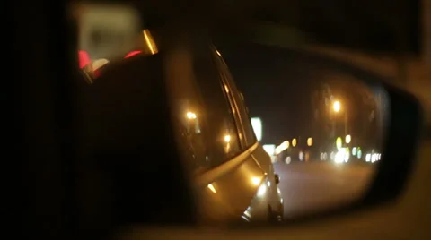 Fast night drive Stock Footage 34218766