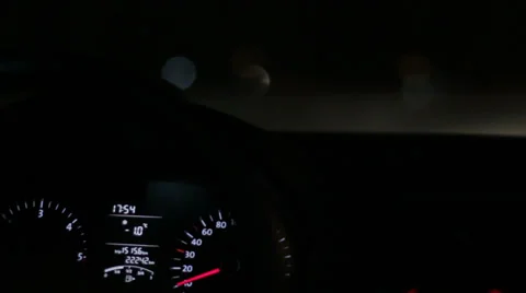 Fast night drive Stock Footage 34219027