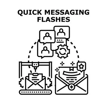Fast online communication delivering digital message marketing strategy 스톡 일러스트