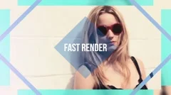 Fast Opener Slideshow Movie Trailer and Titles Displays Photo Gallery Stock After Effects