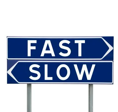Fast or slow Stock Illustration