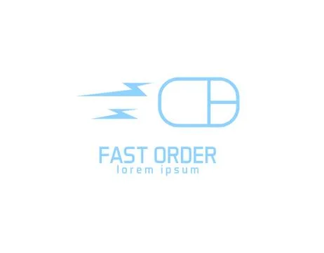 Fast order logo Stock Illustration