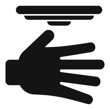 Fast palm scanning icon simple vector. Board code 스톡 일러스트