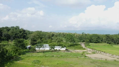 Fast Pan From Left To Right Aerial  Nagaland 4K Vídeos de archivo 346746753