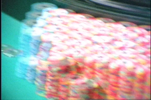 Fast pans across chips Stock Footage 113510