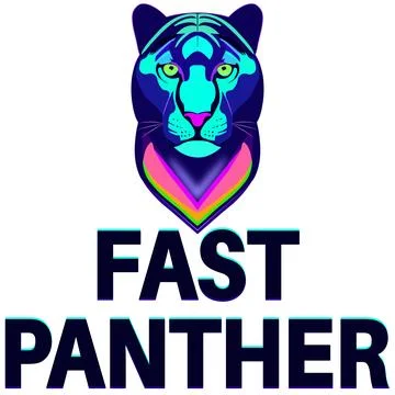 Fast panther Illustrazione stock