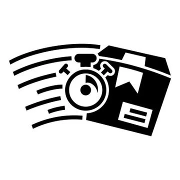 Fast parcel delivery icon, simple style Stock Illustration