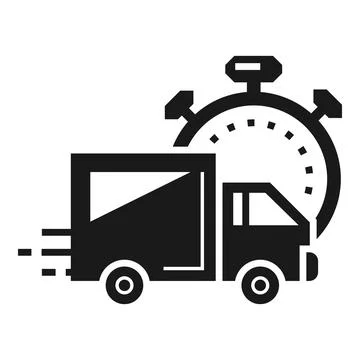 Fast parcel delivery icon, simple style Stock Illustration