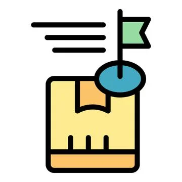 Fast parcel delivery icon vector flat Stock Illustration